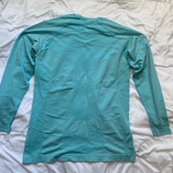 Men’s Teal Alphalete Long Sleeve Workout Shirt Size Large - Picture 3 of 5